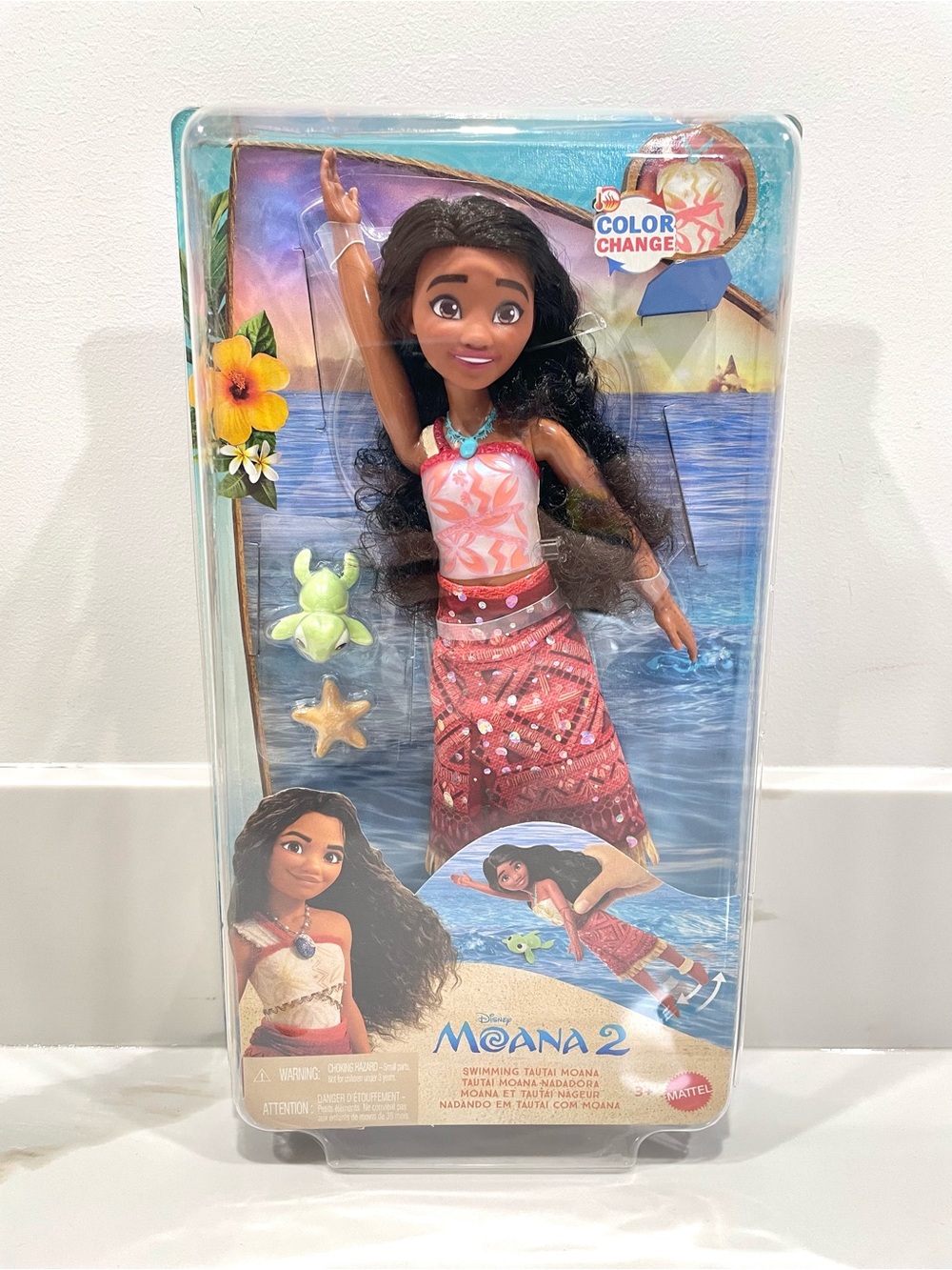 NEW Disney Moana 2 Swimming Tautai Moana Doll